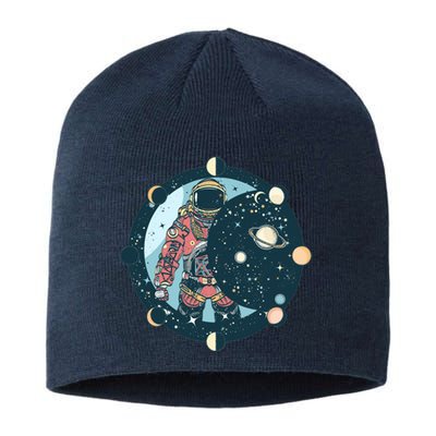 Spaceman Moon Cycle Sustainable Beanie