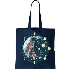 Spaceman Moon Cycle Tote Bag