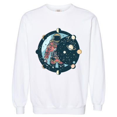 Spaceman Moon Cycle Garment-Dyed Sweatshirt