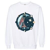 Spaceman Moon Cycle Garment-Dyed Sweatshirt