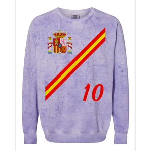 Spain Soccer Jersey Espana Barcelona Madrid Colorblast Crewneck Sweatshirt