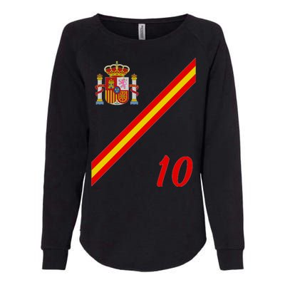 Spain Soccer Jersey Espana Barcelona Madrid Womens California Wash Sweatshirt