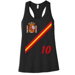 Spain Soccer Jersey Espana Barcelona Madrid Women's Racerback Tank