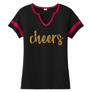 Cheers Party Ladies Halftime Notch Neck Tee