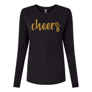 Cheers Party Womens Cotton Relaxed Long Sleeve T-Shirt