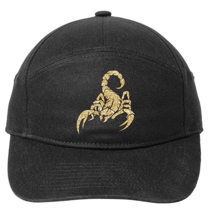 Sparkly Scorpion  7-Panel Snapback Hat