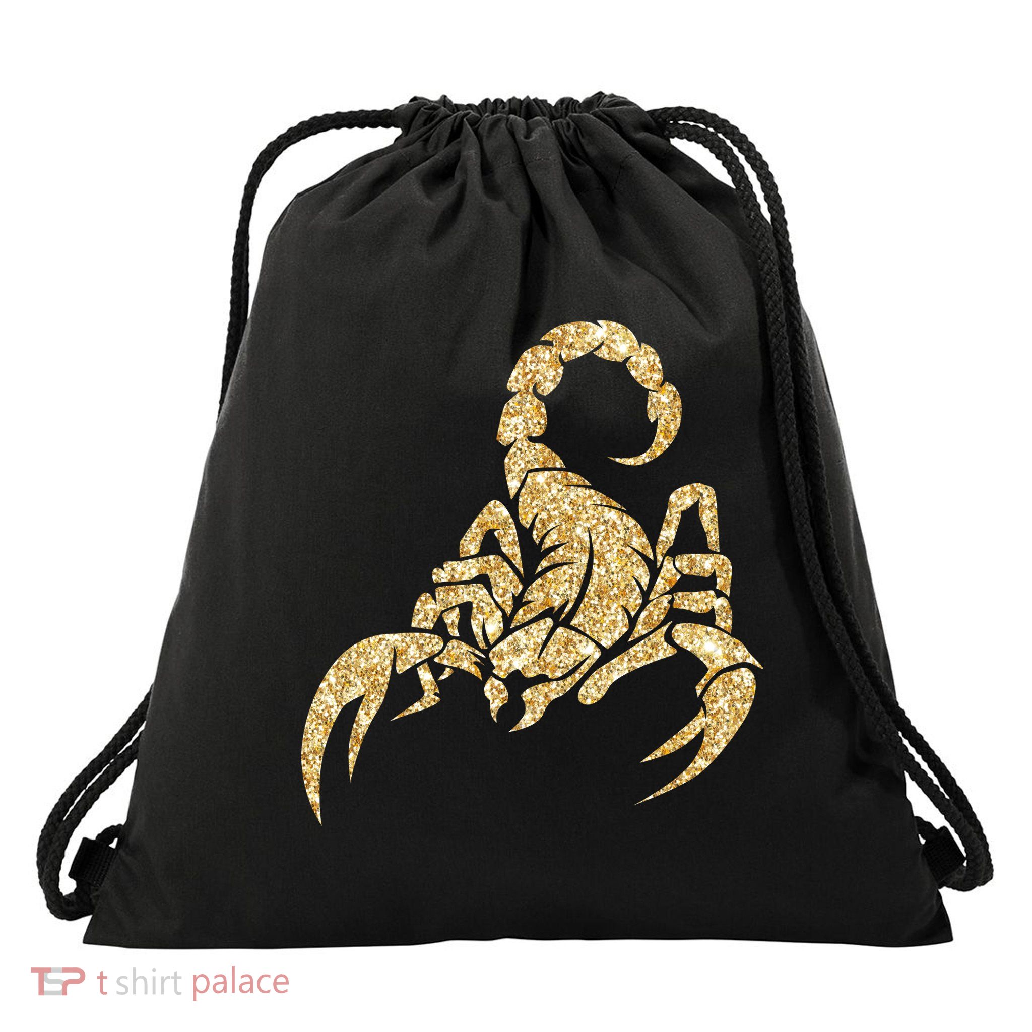 Sparkly Scorpion  Drawstring Bag