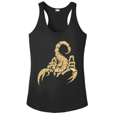 Sparkly Scorpion  Ladies PosiCharge Competitor Racerback Tank