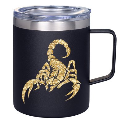 Sparkly Scorpion  12oz Stainless Steel Coffee Mug