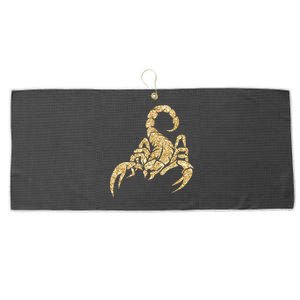 Sparkly Scorpion  Large Microfiber Waffle Golf Towel