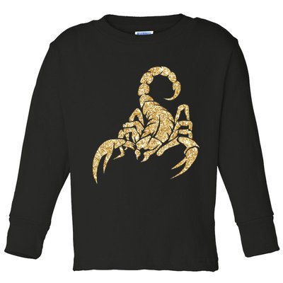 Sparkly Scorpion  Toddler Long Sleeve Shirt