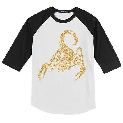 Sparkly Scorpion  Kids Colorblock Raglan Jersey