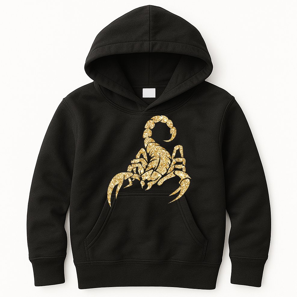 Sparkly Scorpion  Kids Hoodie