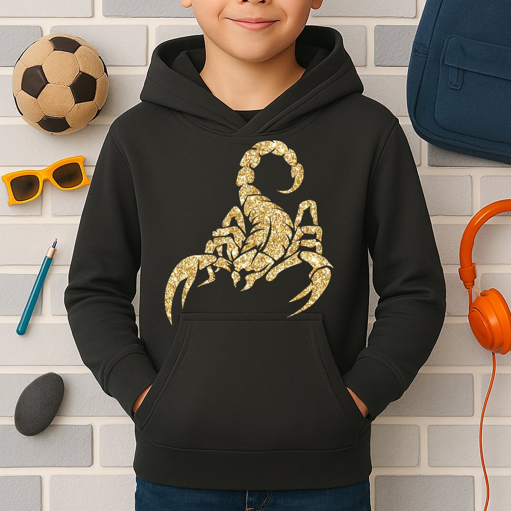 Sparkly Scorpion  Kids Hoodie