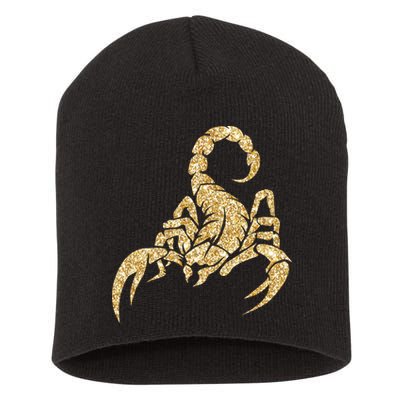 Sparkly Scorpion  Short Acrylic Beanie