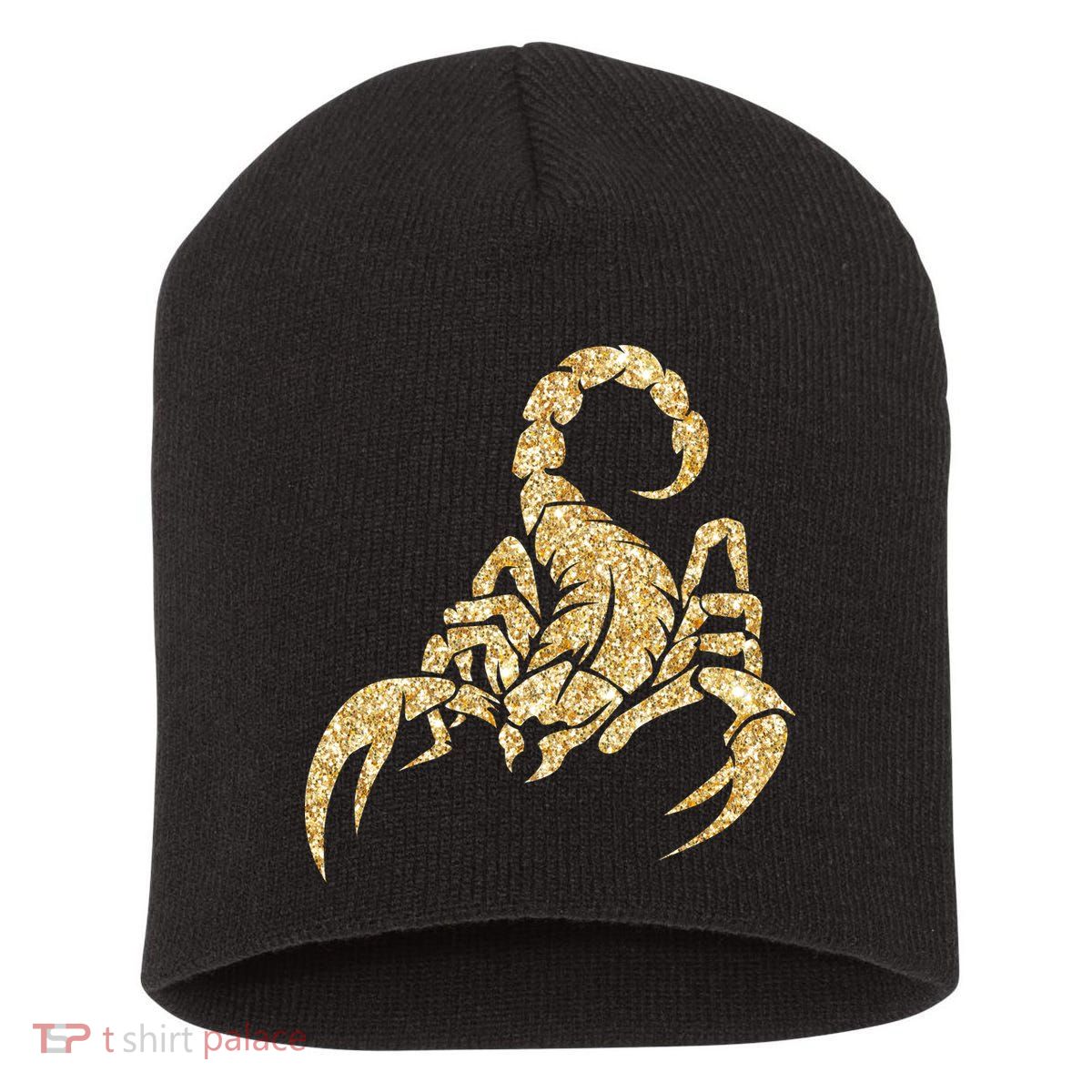 Sparkly Scorpion  Short Acrylic Beanie