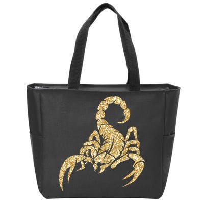 Sparkly Scorpion  Zip Tote Bag