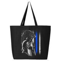 Spartan Police Blue Thin Line Flag 25L Jumbo Tote
