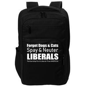 Spay & Neuter Liberals  Impact Tech Backpack