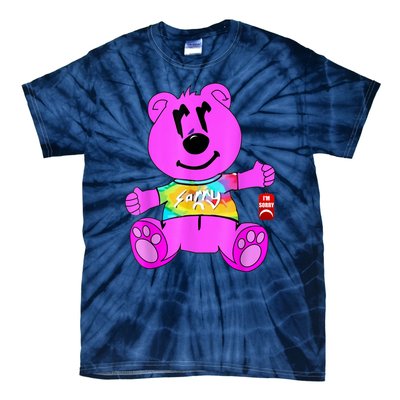 Sorry Pink Bear Valentines Day Tee Funny Sorry Pink Bear Tie-Dye T-Shirt