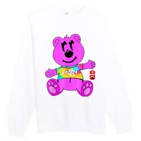 Sorry Pink Bear Valentines Day Tee Funny Sorry Pink Bear Premium Crewneck Sweatshirt