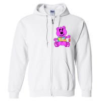 Sorry Pink Bear Valentines Day Tee Funny Sorry Pink Bear Full Zip Hoodie