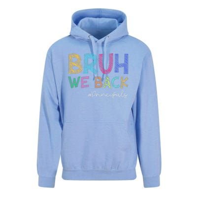 School Principals Bruh We Back Funny First Day Of School Unisex Surf Hoodie