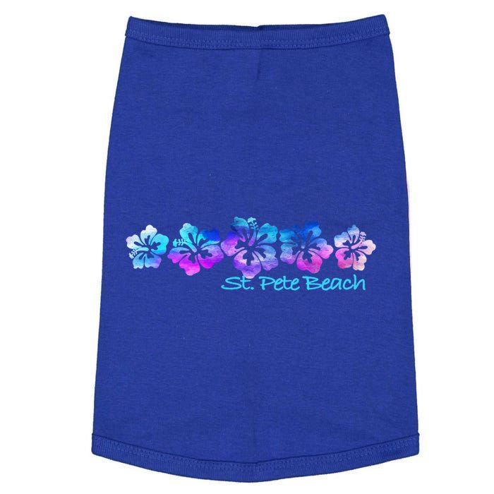 St Pete Beach Fl Tropical Flower Giftgiftvacation Beach Gift Doggie Tank