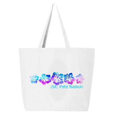 St Pete Beach Fl Tropical Flower Giftgiftvacation Beach Gift 25L Jumbo Tote