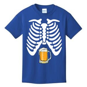 Skeleton Pregnancy Beer Funny Halloween New Dad Gift Cool Gift Kids T-Shirt