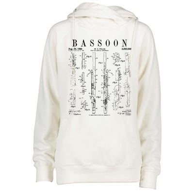 Smart People Bassoon Player Womens Funnel Neck Pullover Hood