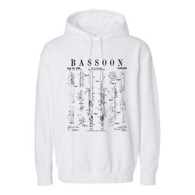 Smart People Bassoon Player Garment-Dyed Fleece Hoodie