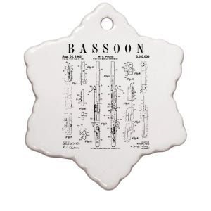 Smart People Bassoon Player Ceramic Star Ornament