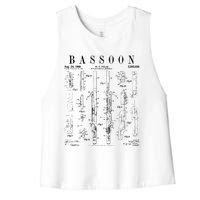 Smart People Bassoon Player Women's Racerback Cropped Tank