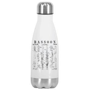 Smart People Bassoon Player Stainless Steel Insulated Water Bottle