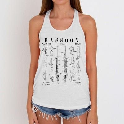 Smart People Bassoon Player Women's Knotted Racerback Tank