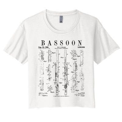 Smart People Bassoon Player Women's Crop Top Tee