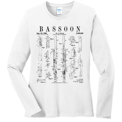 Smart People Bassoon Player Ladies Long Sleeve Shirt