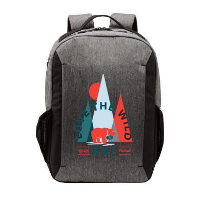 Ski Patrol Bear Outdoorsy Geometric Mountains Pow Skier Gift Cute Gift Vector Backpack