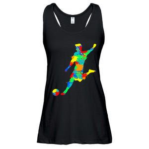 Soccer Player Boy Ladies Essential Flowy Tank