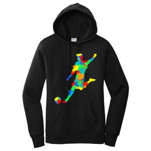 Soccer Player Boy Women's Pullover Hoodie