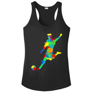 Soccer Player Boy Ladies PosiCharge Competitor Racerback Tank