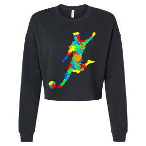 Soccer Player Boy Cropped Pullover Crew