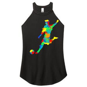 Soccer Player Boy Women's Perfect Tri Rocker Tank