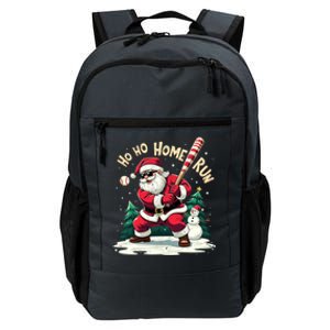 Santa Playing Baseball Ho Ho Home Run Baseball Christmas Gift Daily Commute Backpack