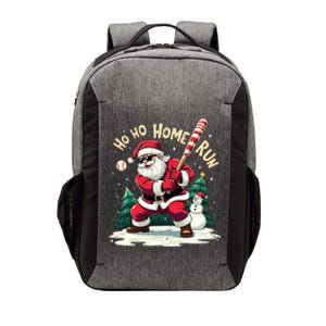 Santa Playing Baseball Ho Ho Home Run Baseball Christmas Gift Vector Backpack