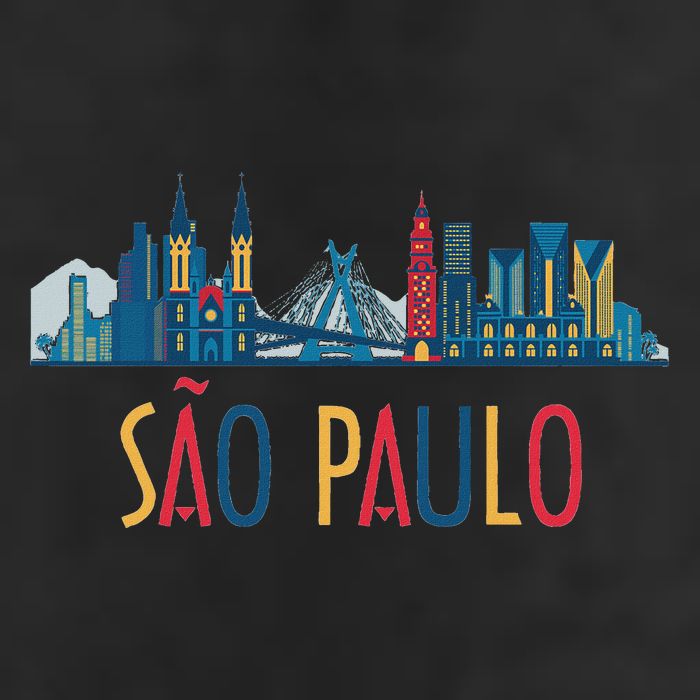Sao Paulo Brazil Skyline Brazil Souvenir Gift Beanie