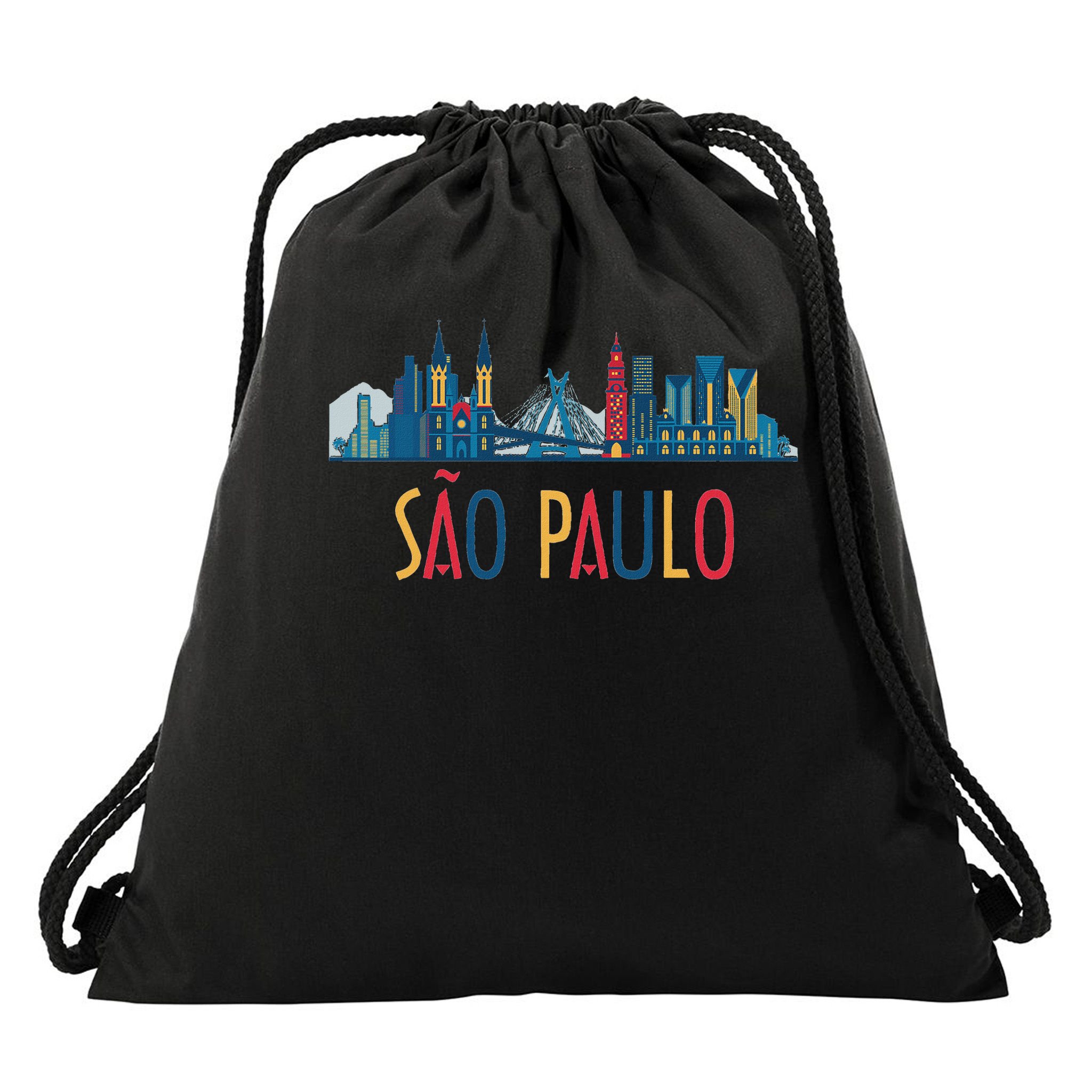 Sao Paulo Brazil Skyline Brazil Souvenir Gift Drawstring Bag