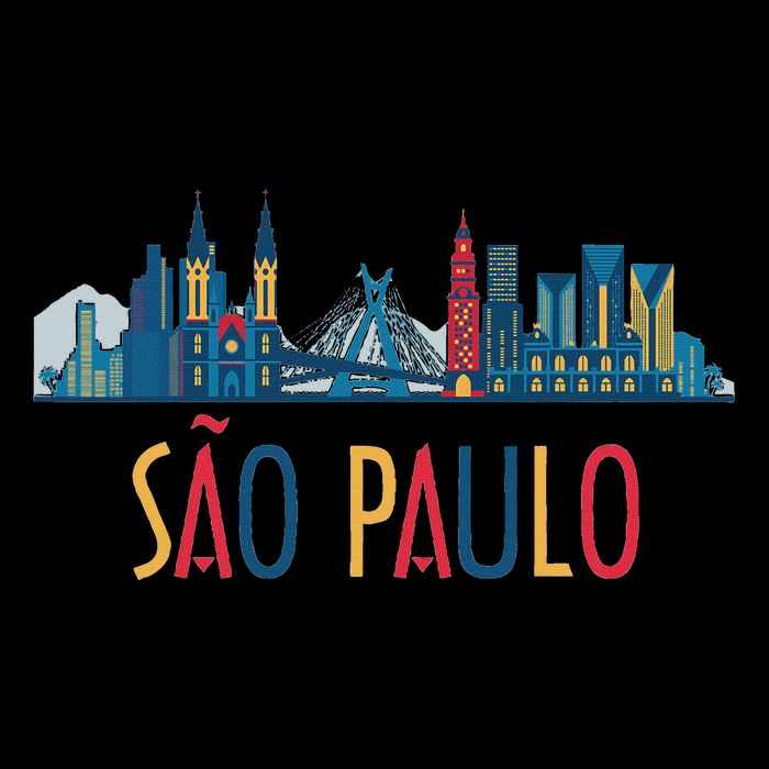 Sao Paulo Brazil Skyline Brazil Souvenir Gift Drawstring Bag