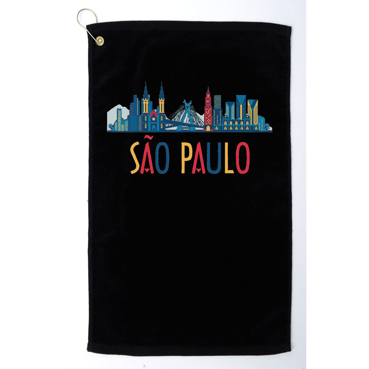Sao Paulo Brazil Skyline Brazil Souvenir Gift Golf Towel